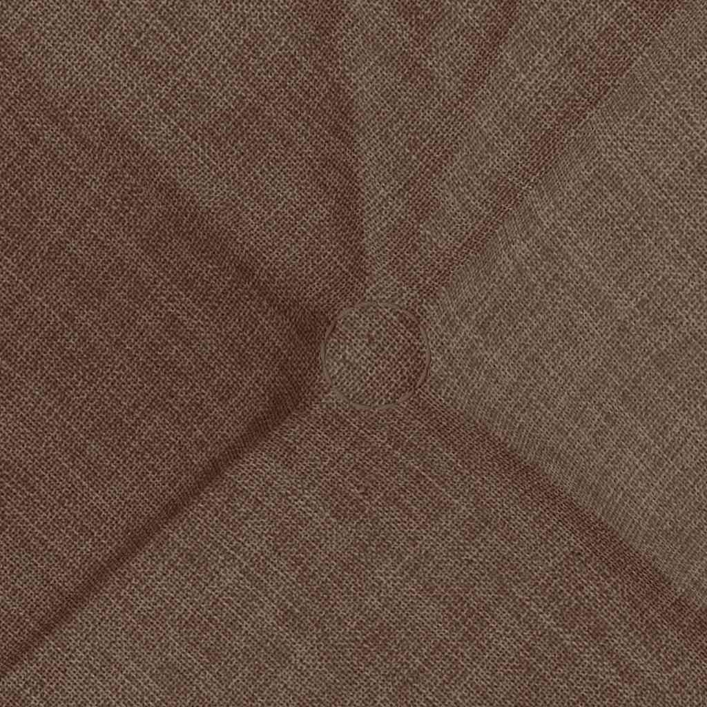 vidaXL Poduszki na siedziska 4 pcs Brązowy 40 x 40 x 12 cm tkanina