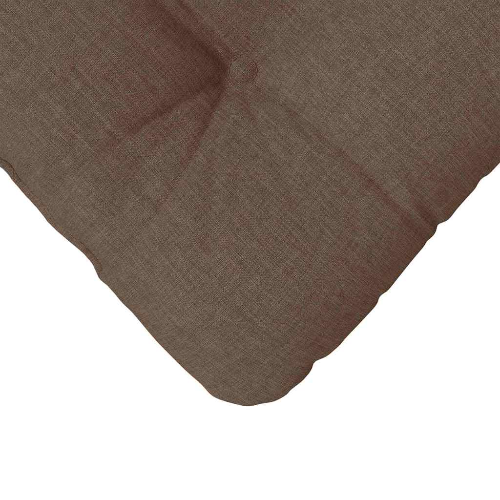 vidaXL Poduszki na siedziska 4 pcs Brązowy 40 x 40 x 12 cm tkanina