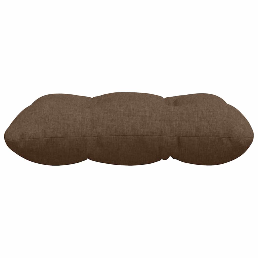 vidaXL Poduszki na siedziska 4 pcs Brązowy 40 x 40 x 12 cm tkanina