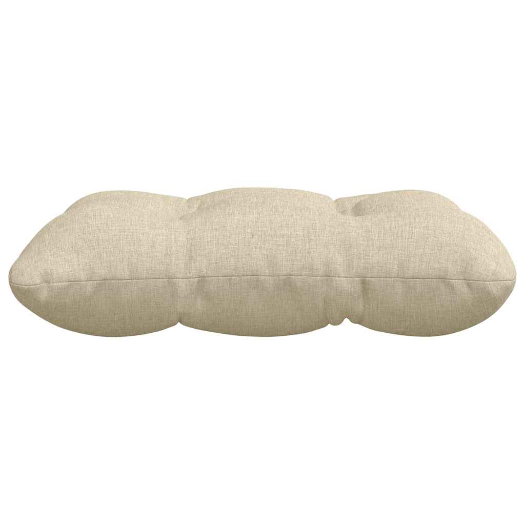 vidaXL Poduszki na siedziska 4 pcs Kremowy 40 x 40 x 12 cm tkanina
