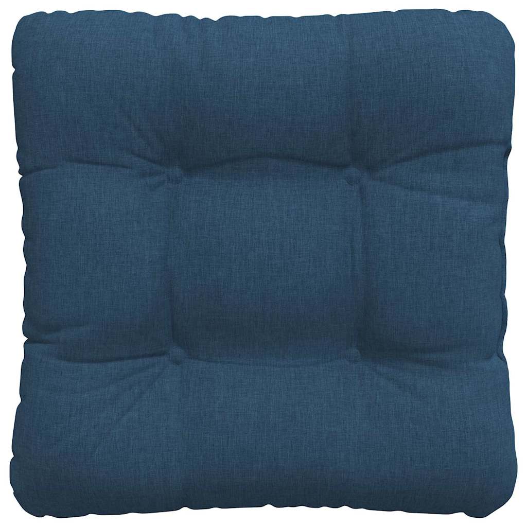 vidaXL Poduszki na siedziska 4 pcs Niebieski 40 x 40 x 12 cm tkanina