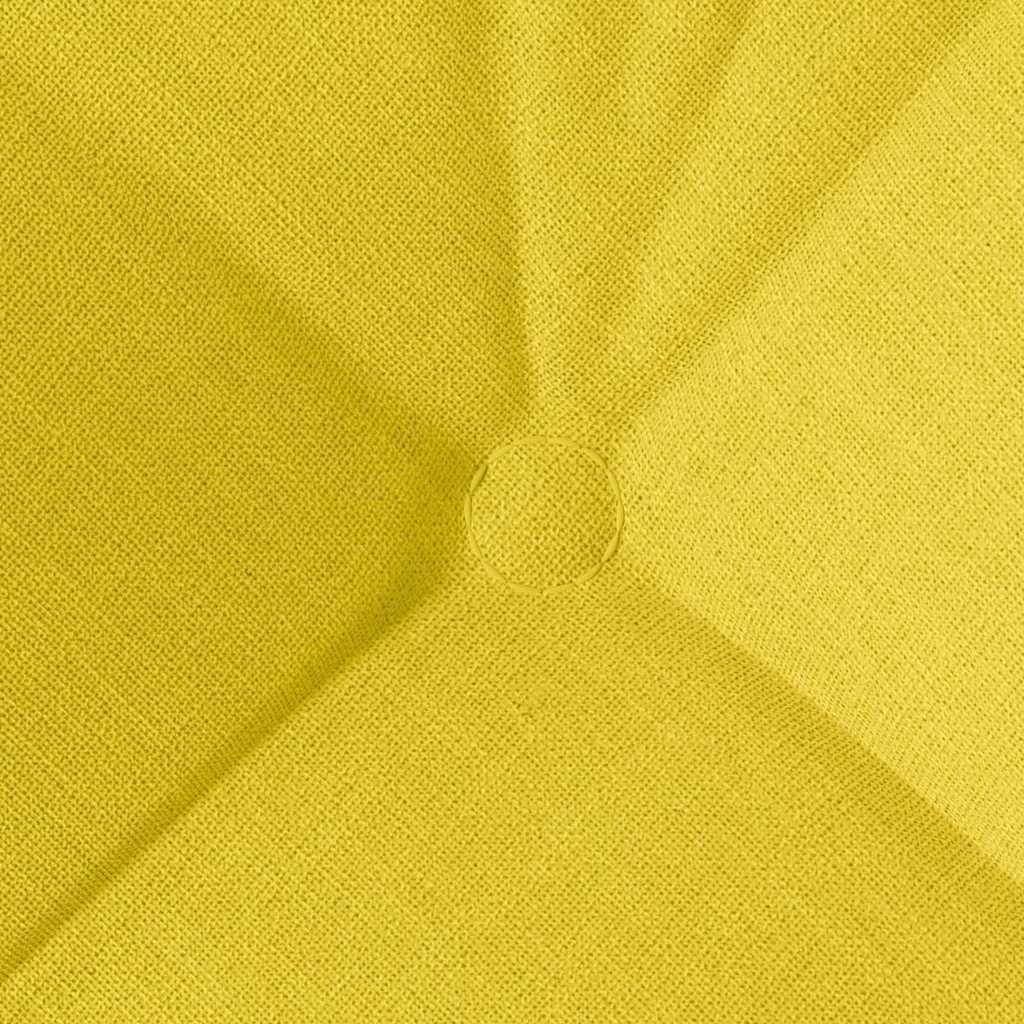 vidaXL Poduszki na siedziska 4 pcs Jasnożółty 40 x 40 x 12 cm tkanina