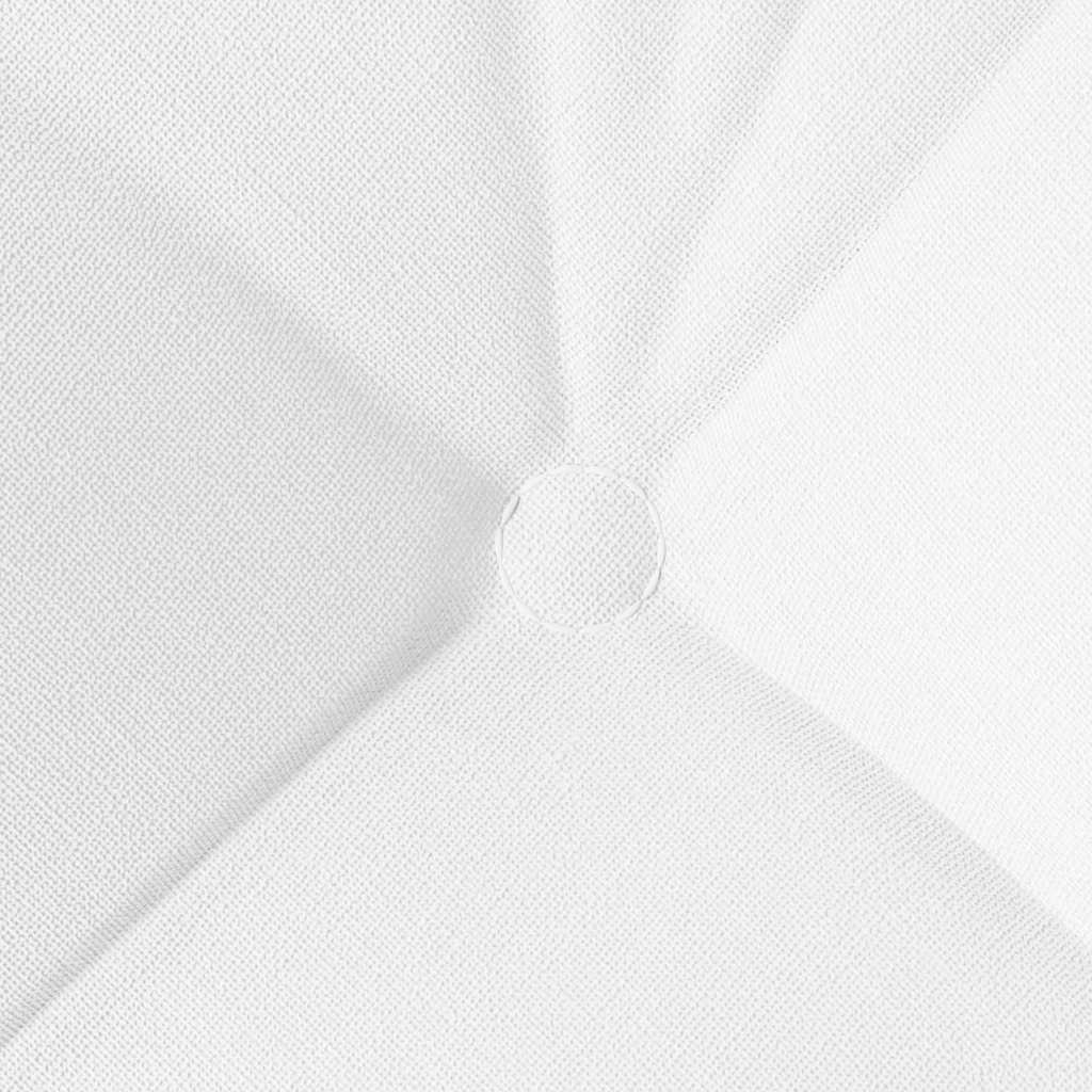 vidaXL Poduszki na siedziska 4 pcs Biały 40 x 40 x 12 cm tkanina