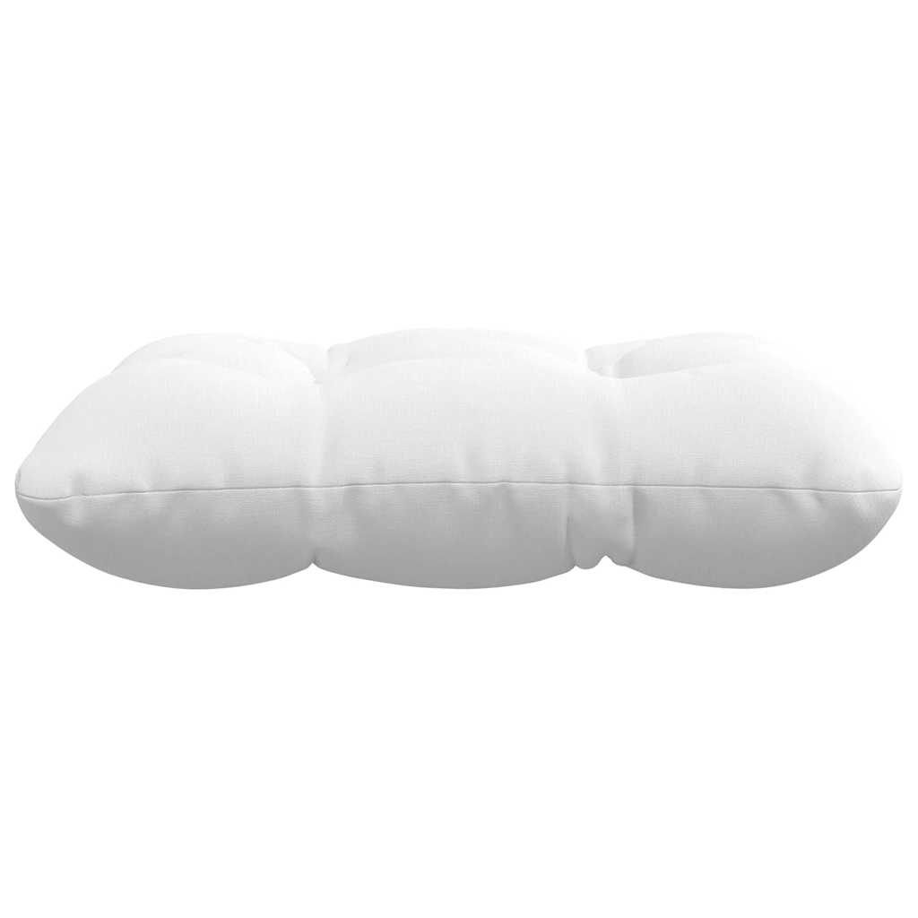 vidaXL Poduszki na siedziska 4 pcs Biały 40 x 40 x 12 cm tkanina