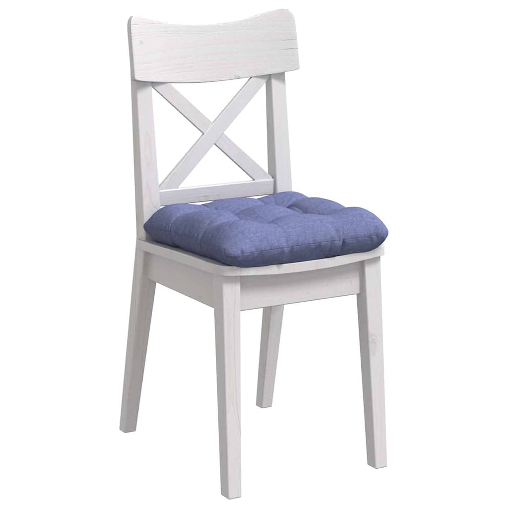 vidaXL Poduszki na siedziska 4 pcs Niebieski dżins 40 x 40 x 12 cm