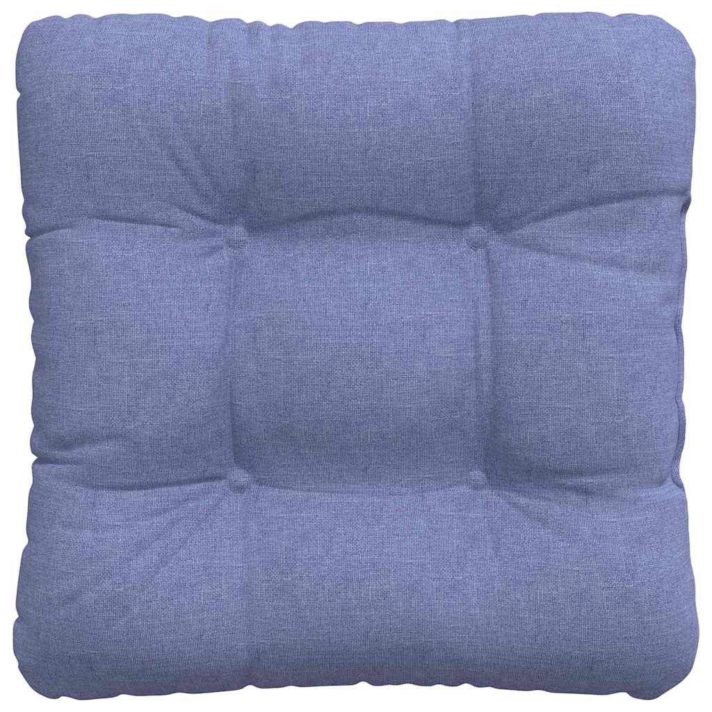 vidaXL Poduszki na siedziska 4 pcs Niebieski dżins 40 x 40 x 12 cm