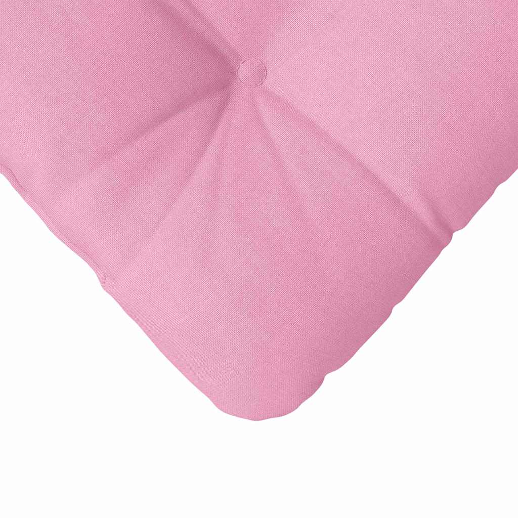 vidaXL Poduszki na siedziska 4 pcs Różowy 40 x 40 x 12 cm tkanina