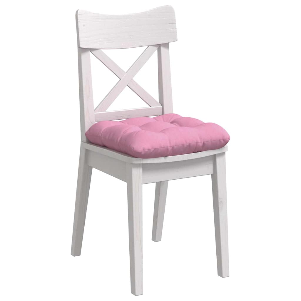 vidaXL Poduszki na siedziska 4 pcs Różowy 40 x 40 x 12 cm tkanina