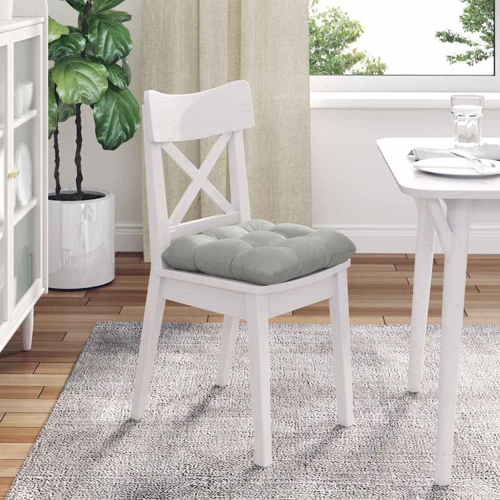 vidaXL Poduszki na siedziska 4 pcs Jasnoszary 40 x 40 cm