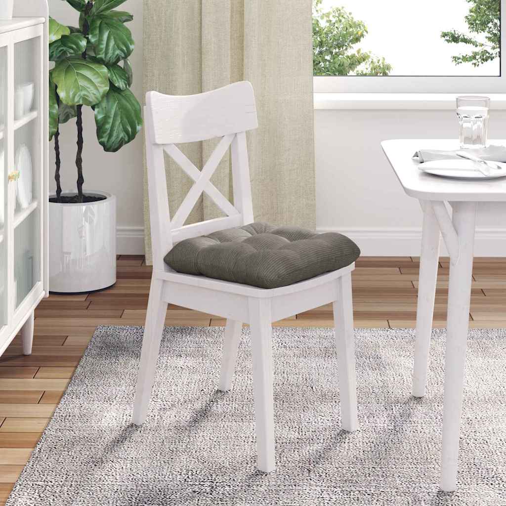 vidaXL Poduszki na siedziska 4 pcs Jasnoszary 40 x 40 cm