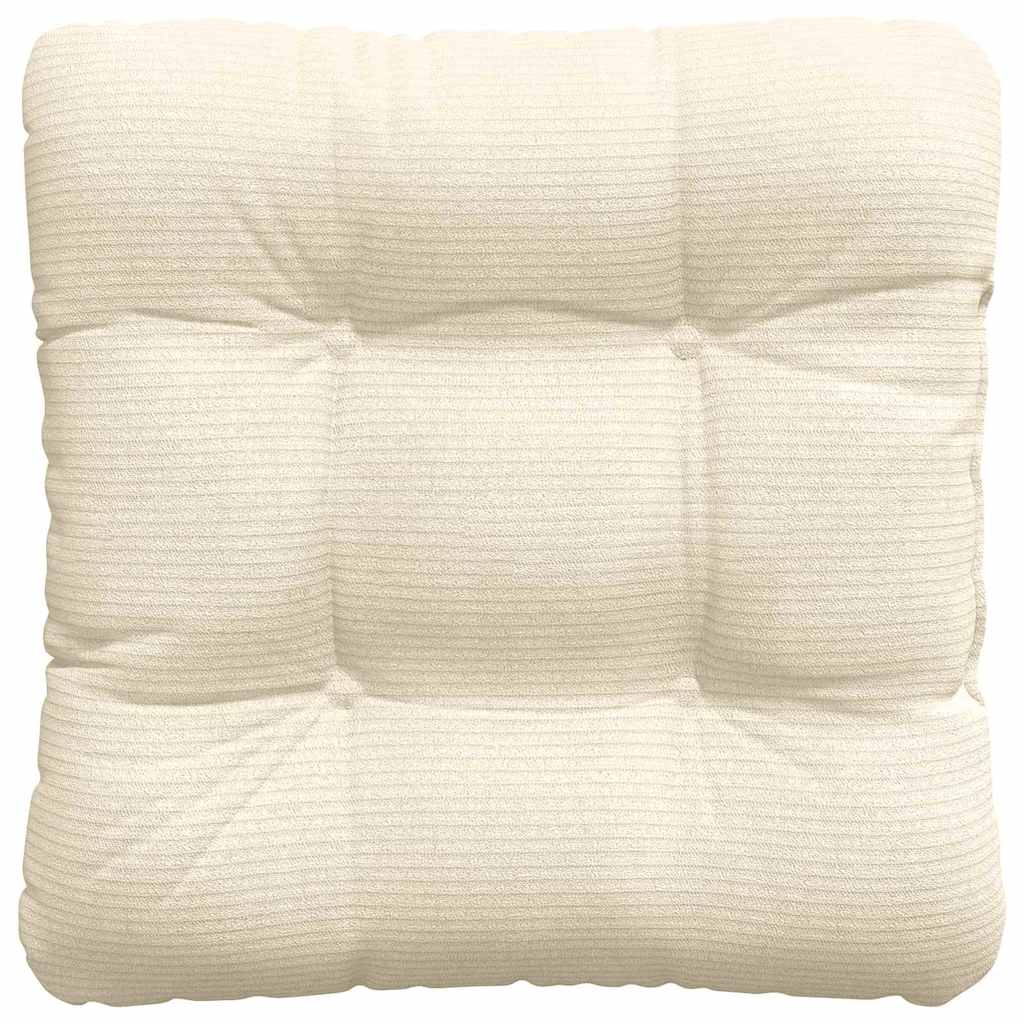 vidaXL Poduszki na siedziska 4 pcs Kremowy 40 x 40 cm