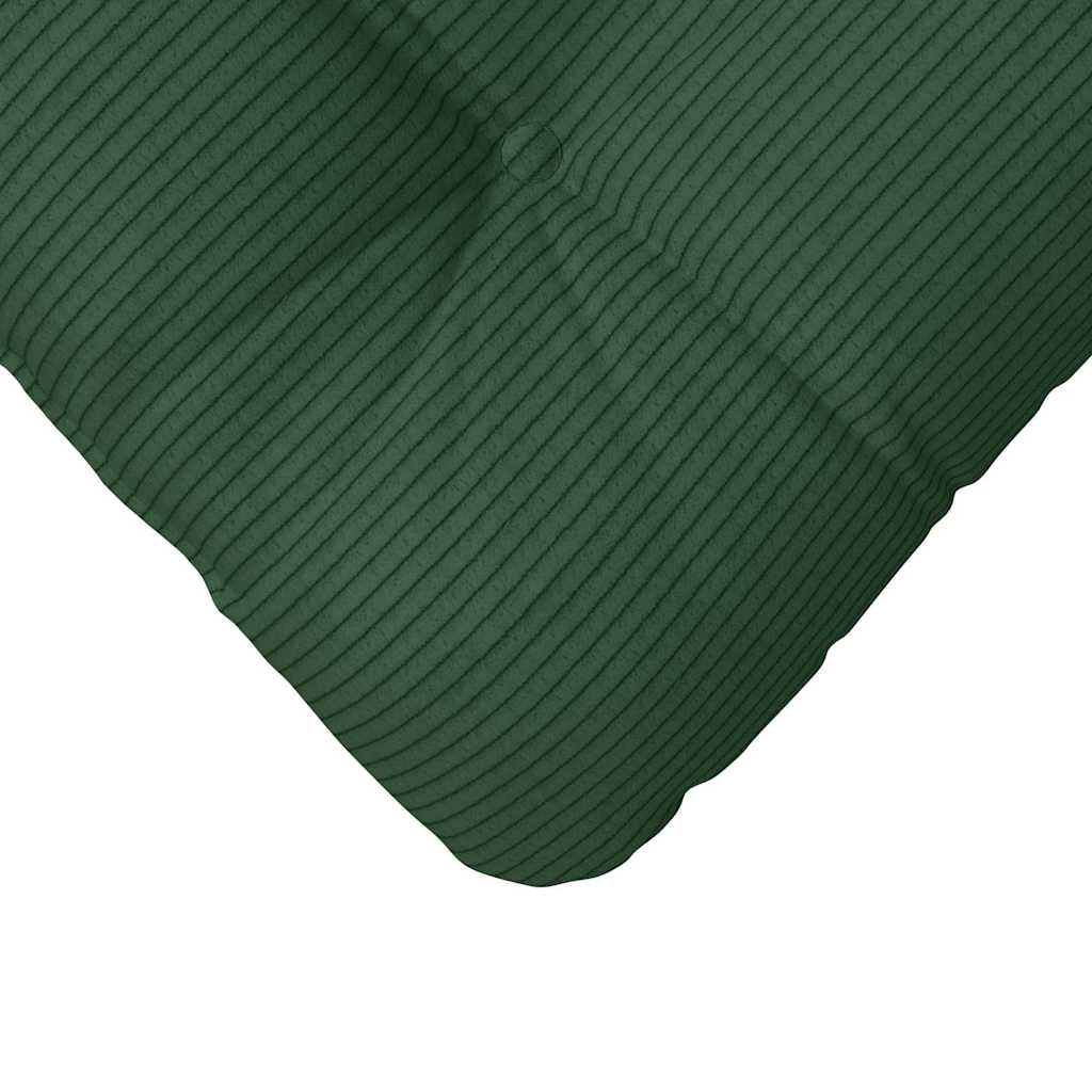 vidaXL Poduszki na siedziska 4 pcs Ciemna zieleń 40 x 40 cm