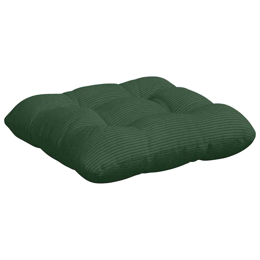 vidaXL Poduszki na siedziska 4 pcs Ciemna zieleń 40 x 40 cm