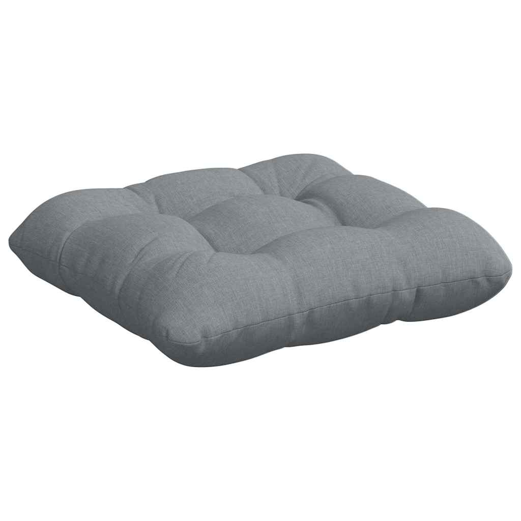 vidaXL Poduszki na siedziska 4 pcs Jasnoszary 45 x 45 x 12 cm tkanina
