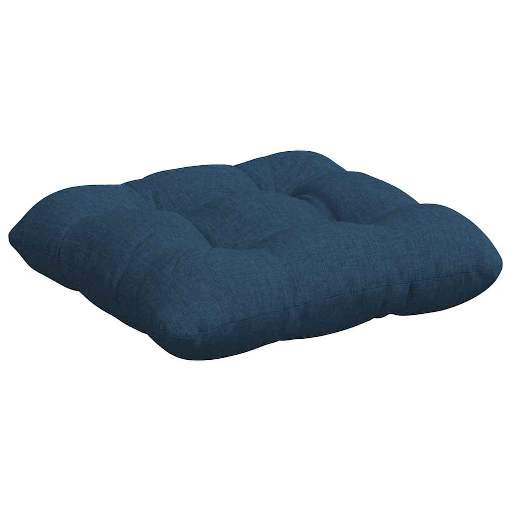 vidaXL Poduszki na siedziska 4 pcs Niebieski 45 x 45 x 12 cm tkanina