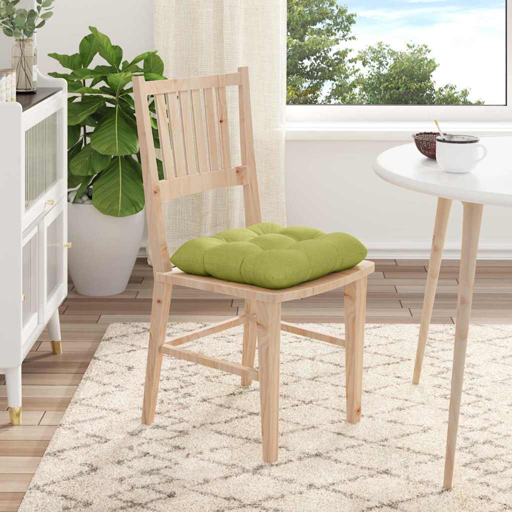 vidaXL Poduszki na siedziska 4 pcs Jasnozielony 45 x 45 x 12 cm