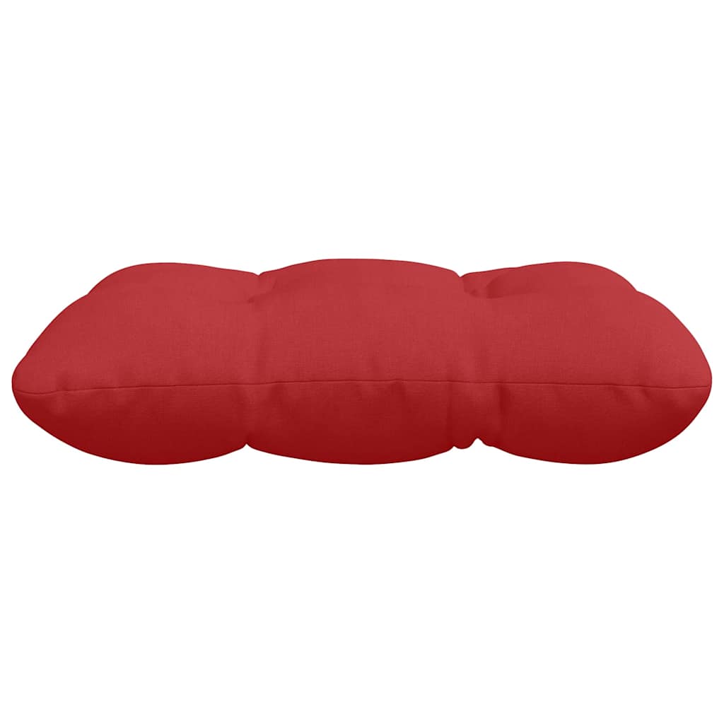 vidaXL Poduszki na siedziska 4 pcs Czerwony 45 x 45 x 12 cm tkanina