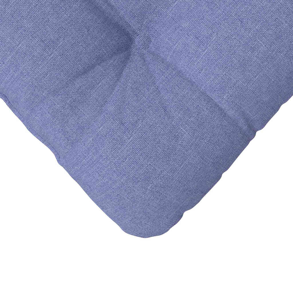vidaXL Poduszki na siedziska 4 pcs Niebieski dżins 45 x 45 x 12 cm