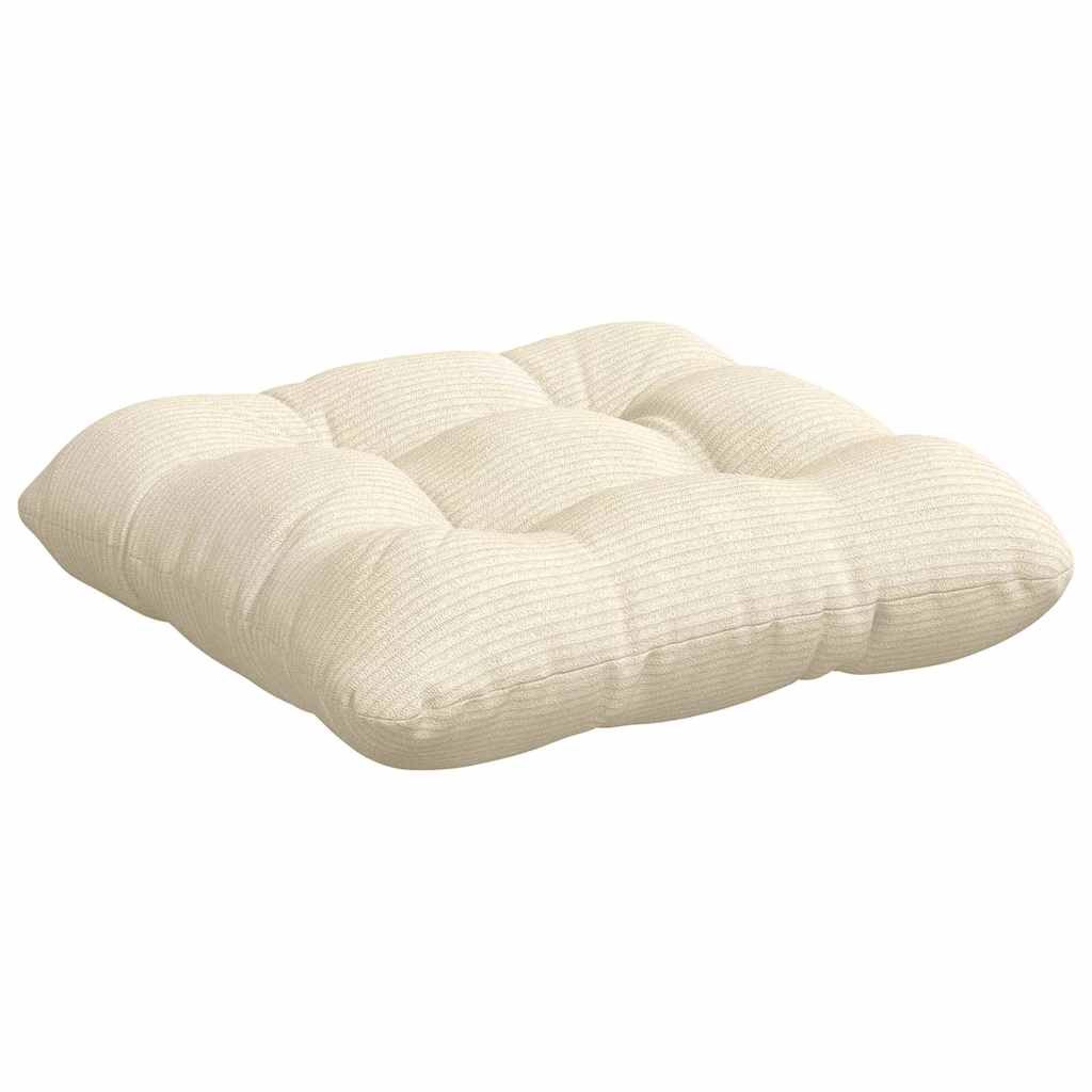 vidaXL Poduszki na siedziska 4 pcs Kremowy 45 x 45 cm
