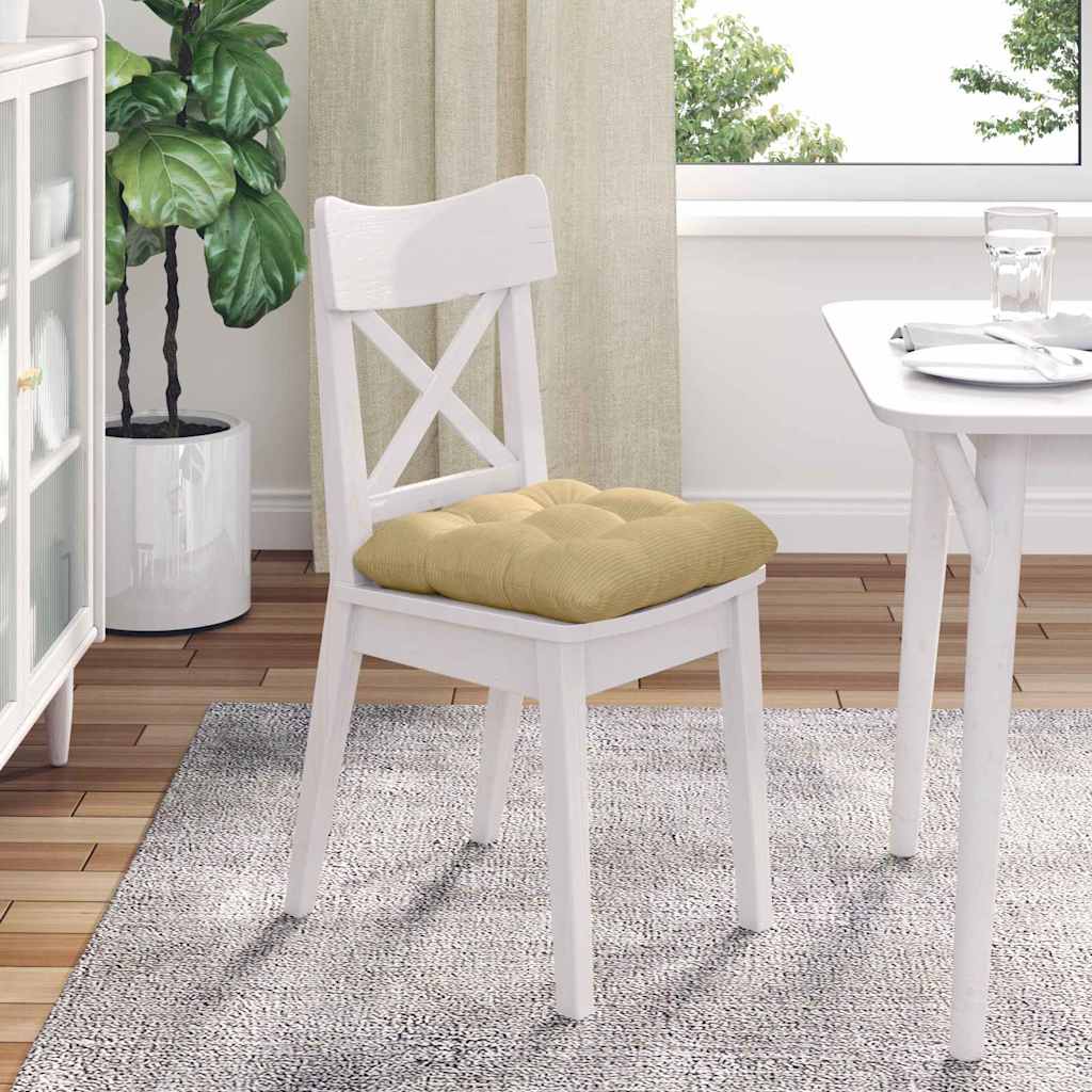 vidaXL Poduszki na siedziska 4 pcs Szary zielony 45 x 45 cm