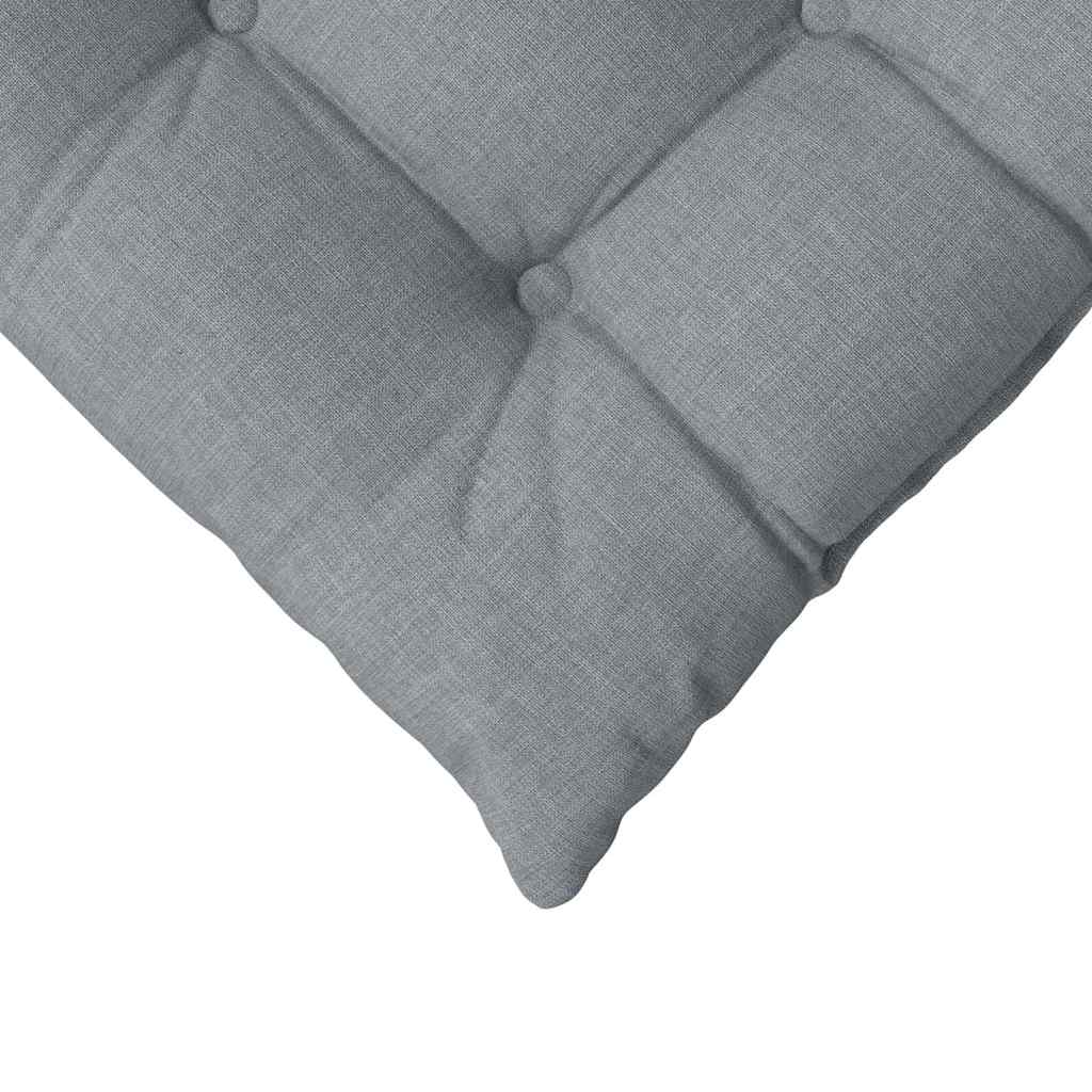 vidaXL Poduszki na siedziska 4 pcs Jasnoszary 40 x 40 x 6 cm tkanina