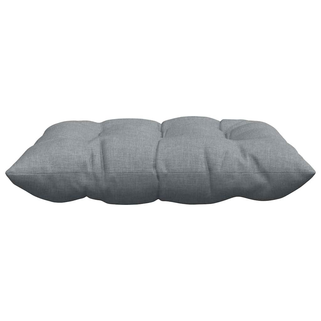 vidaXL Poduszki na siedziska 4 pcs Jasnoszary 40 x 40 x 6 cm tkanina