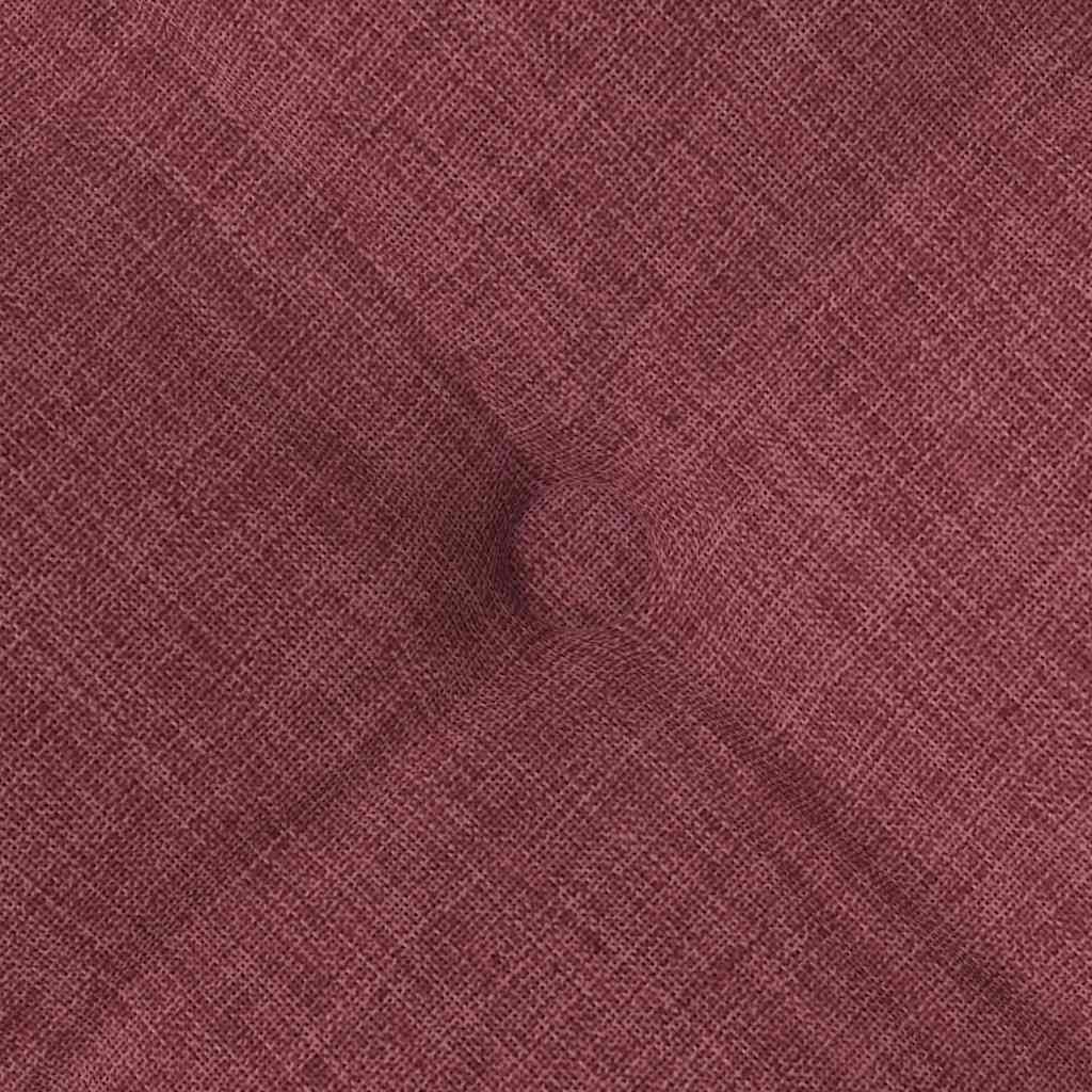 vidaXL Poduszki na siedziska 4 pcs Czerwone wino 40 x 40 x 6 cm