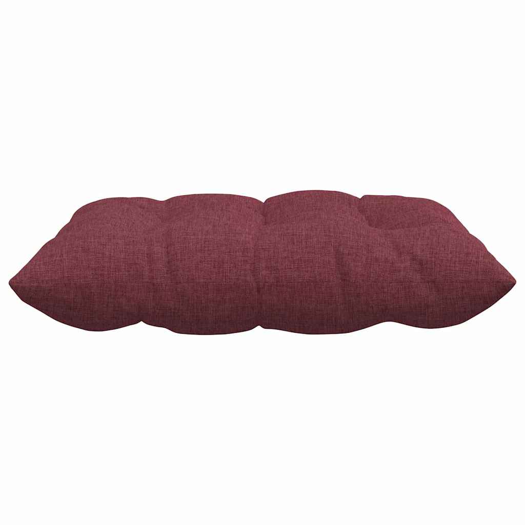 vidaXL Poduszki na siedziska 4 pcs Czerwone wino 40 x 40 x 6 cm