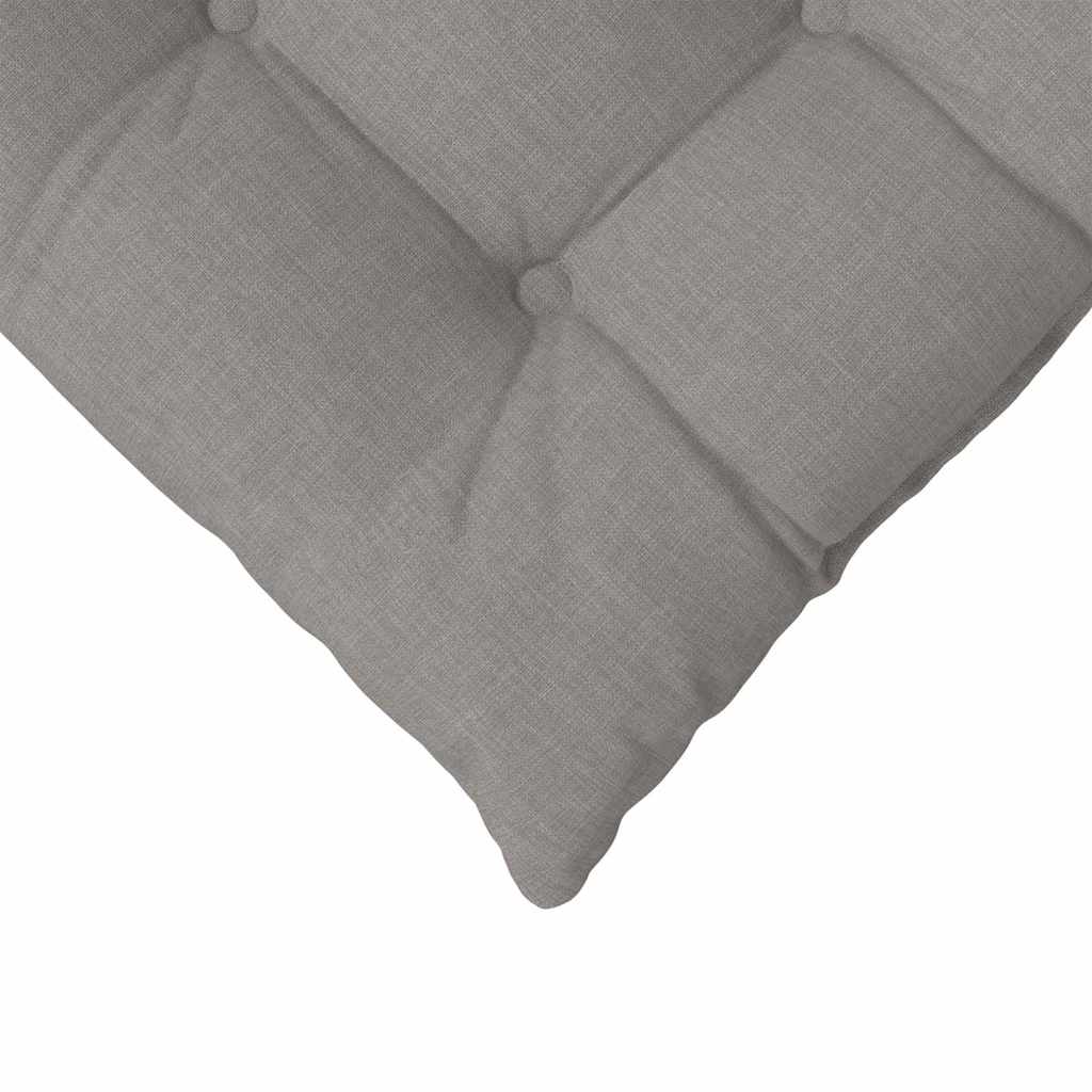 vidaXL Poduszki na siedziska 4 pcs Ciemnoszary 40 x 40 x 6 cm tkanina