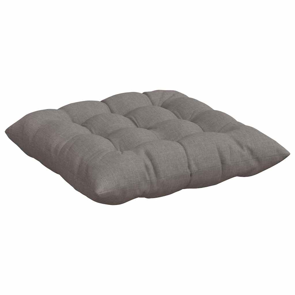 vidaXL Poduszki na siedziska 4 pcs Ciemnoszary 40 x 40 x 6 cm tkanina