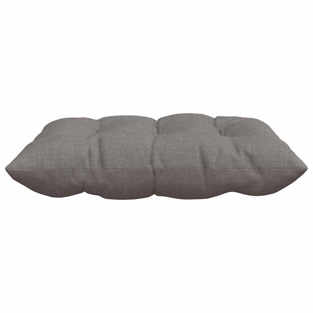 vidaXL Poduszki na siedziska 4 pcs Ciemnoszary 40 x 40 x 6 cm tkanina