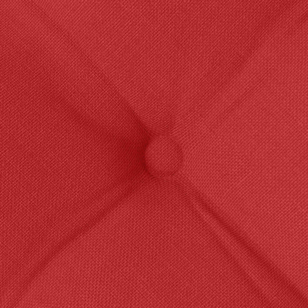 vidaXL Poduszki na siedziska 4 pcs Czerwony 40 x 40 x 6 cm tkanina