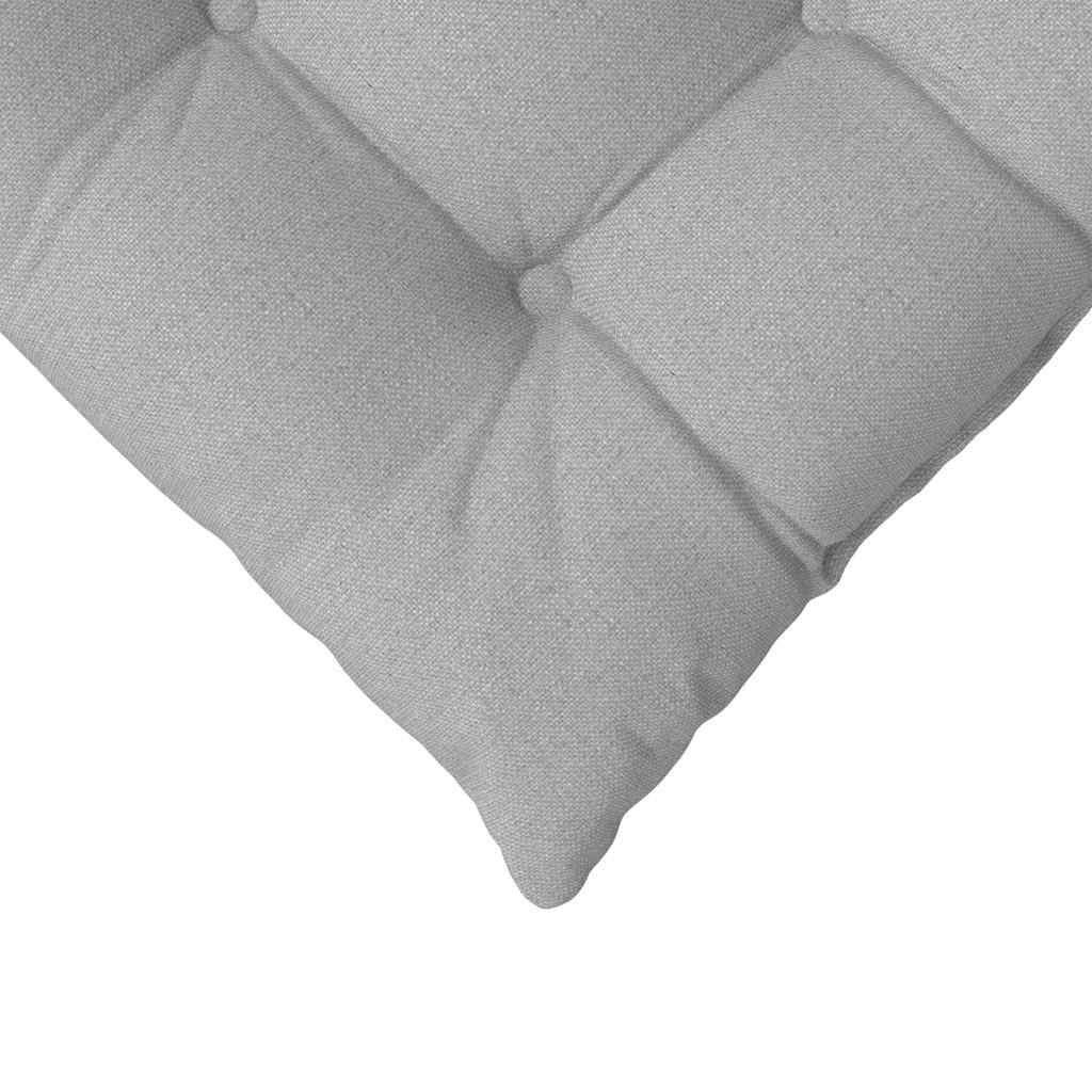 vidaXL Poduszki na siedziska 4 pcs Szary chmur 40 x 40 x 6 cm tkanina