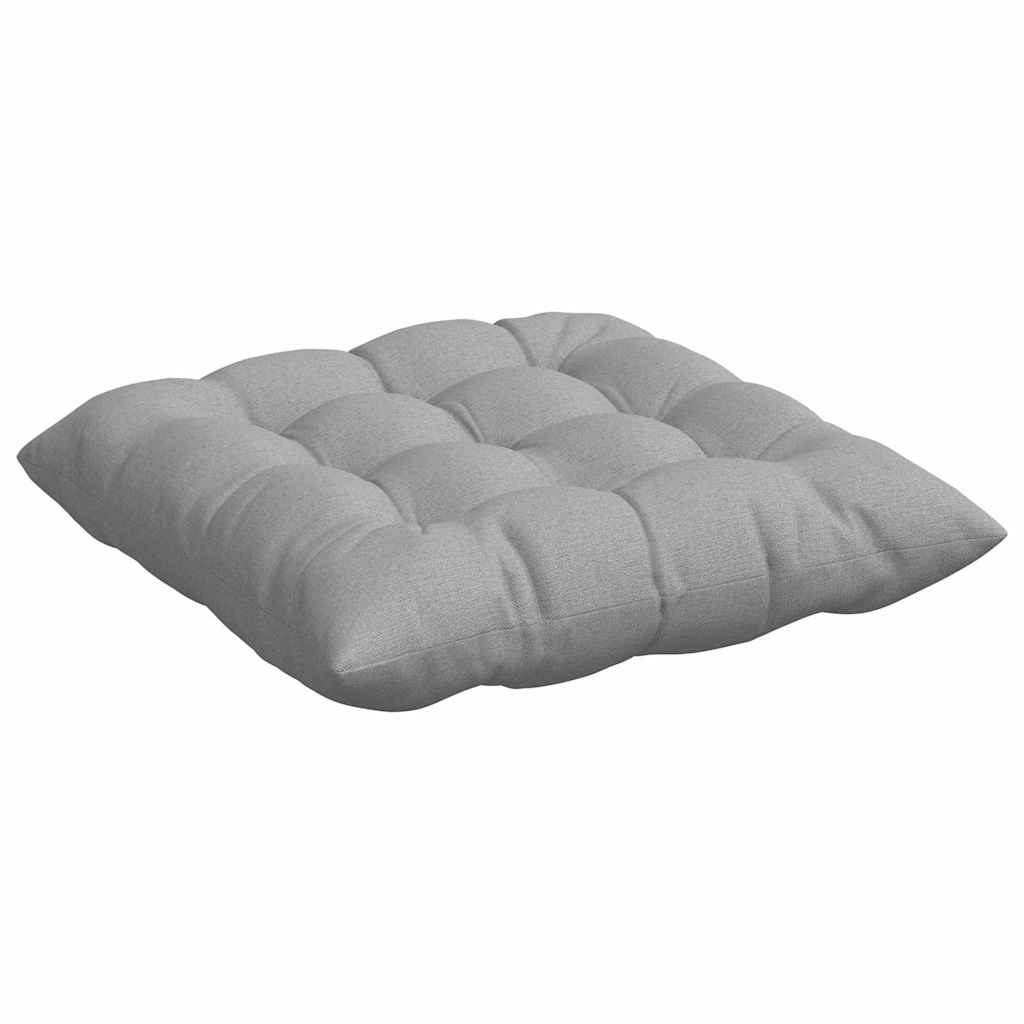 vidaXL Poduszki na siedziska 4 pcs Szary chmur 40 x 40 x 6 cm tkanina
