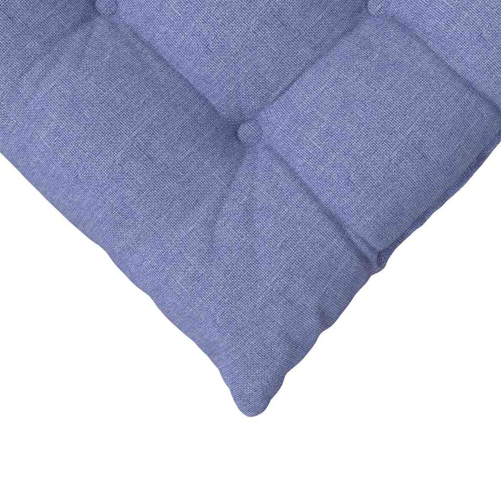 vidaXL Poduszki na siedziska 4 pcs Niebieski dżins 40 x 40 x 6 cm