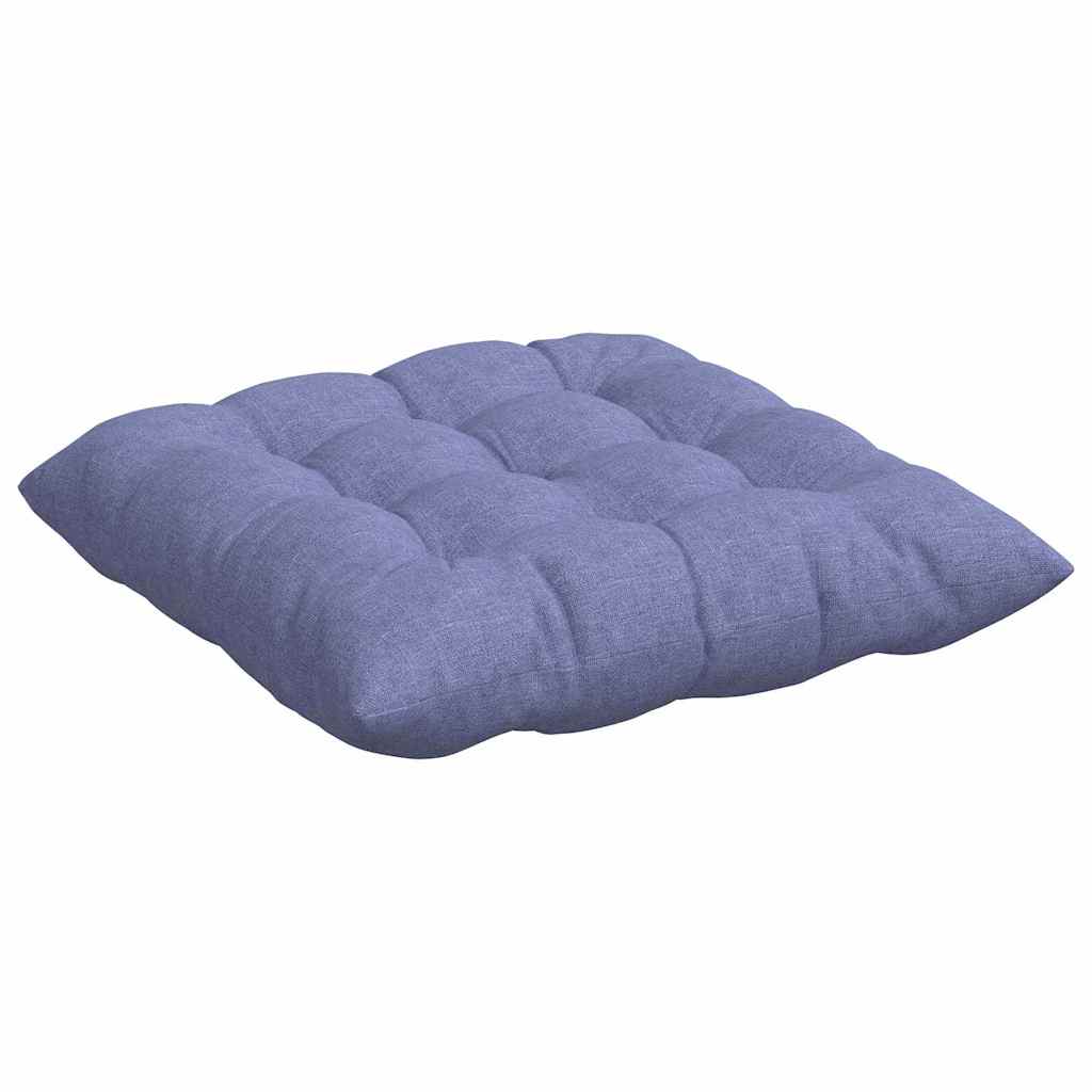 vidaXL Poduszki na siedziska 4 pcs Niebieski dżins 40 x 40 x 6 cm