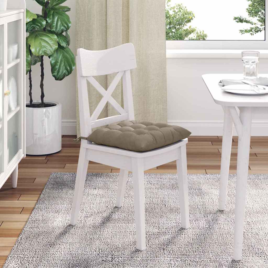 vidaXL Poduszki na siedziska 4 pcs Ciemnoszary 40 x 40 x 6 cm