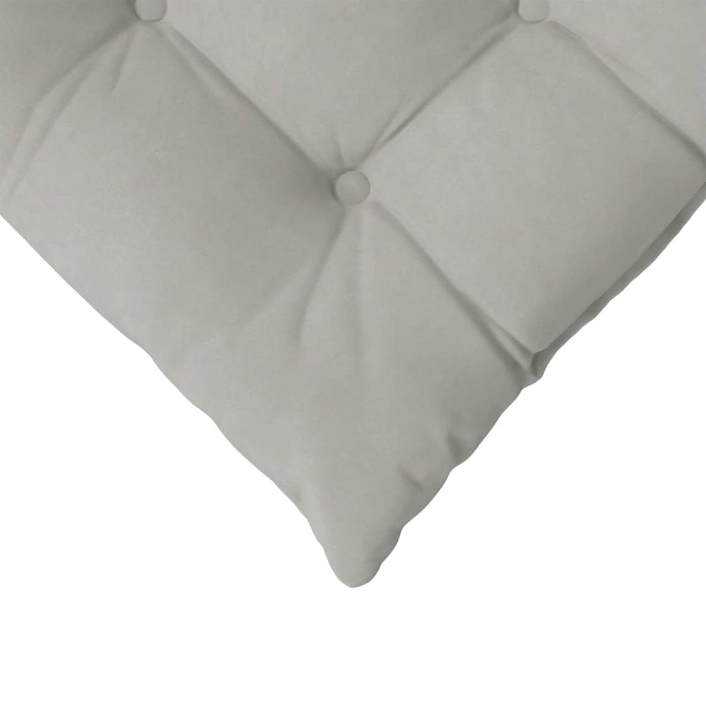 vidaXL Poduszki na siedziska 4 pcs Jasnoszary 40 x 40 x 6 cm