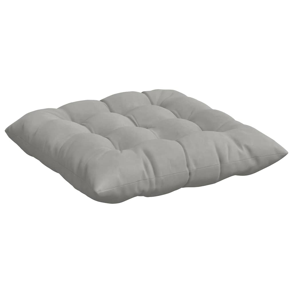 vidaXL Poduszki na siedziska 4 pcs Jasnoszary 40 x 40 x 6 cm