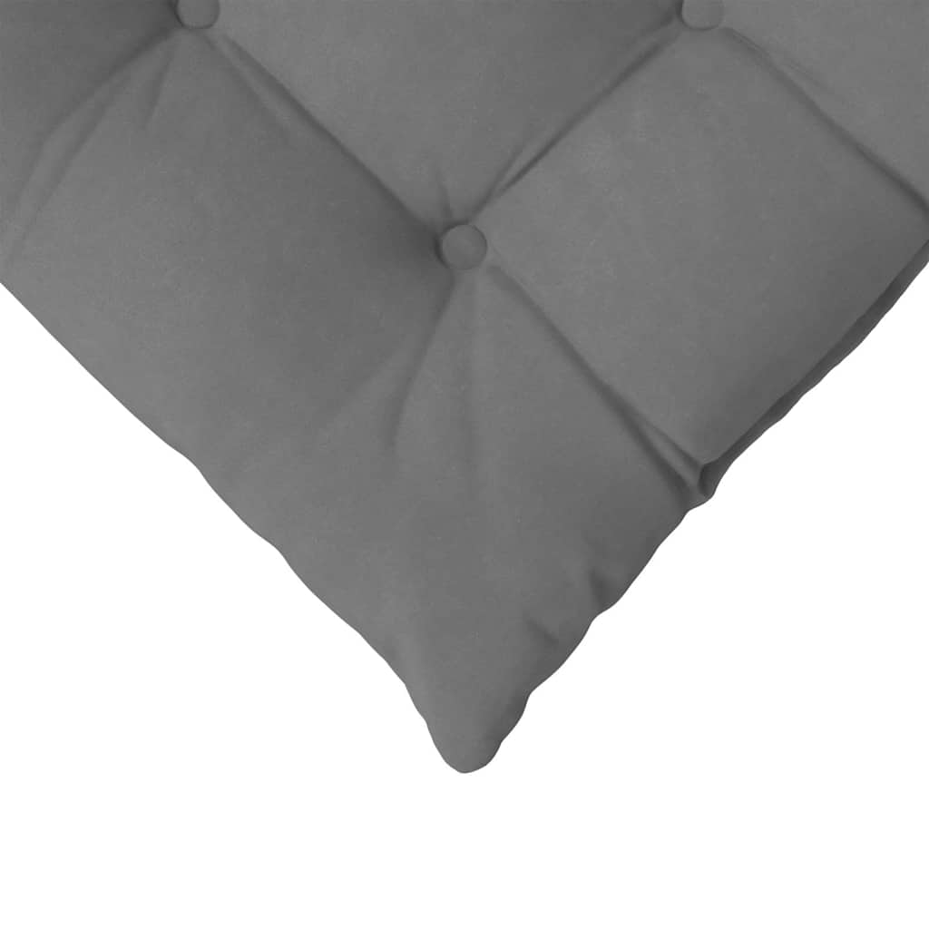 vidaXL Poduszki na siedziska 4 pcs Ciemnoszary 40 x 40 x 6 cm