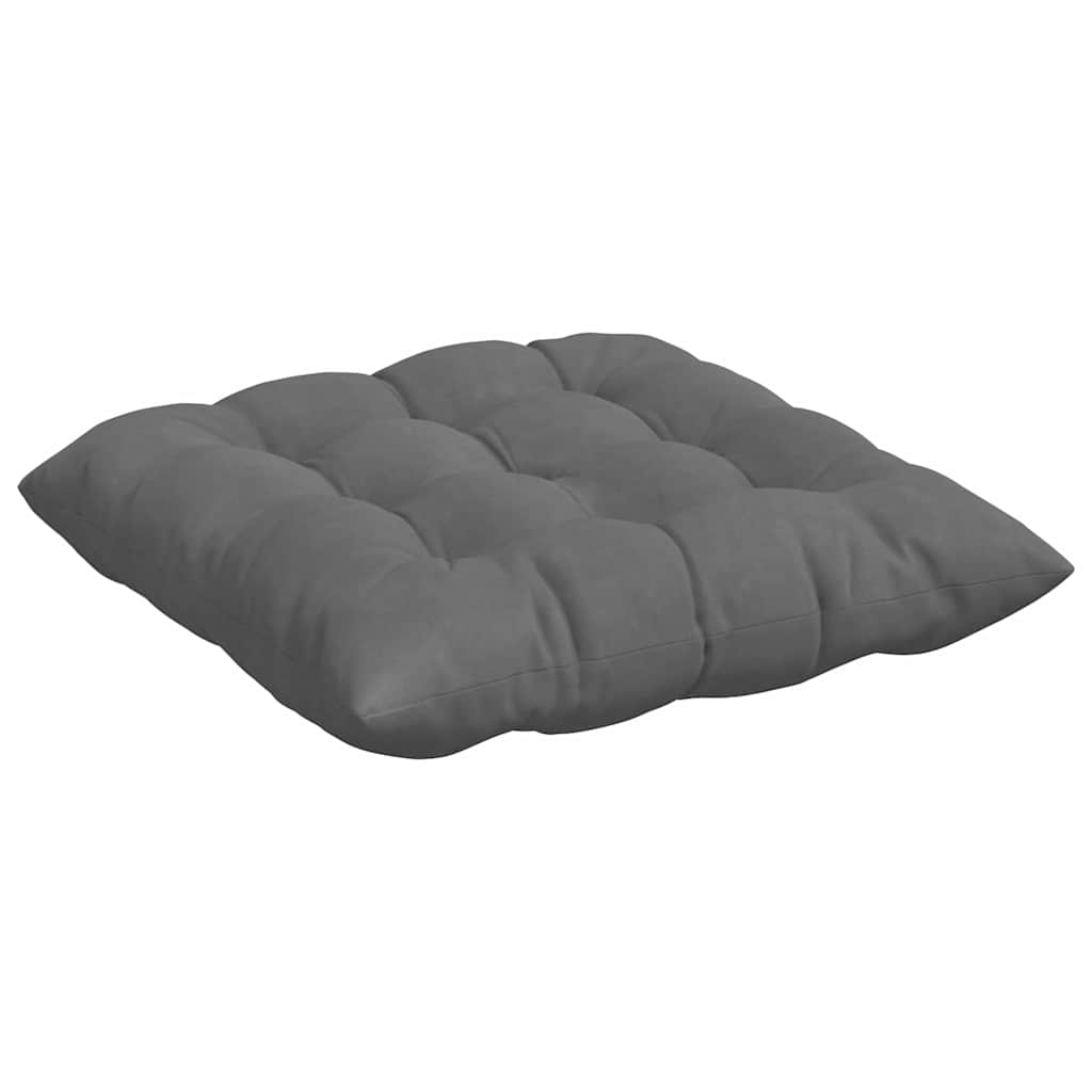 vidaXL Poduszki na siedziska 4 pcs Ciemnoszary 40 x 40 x 6 cm