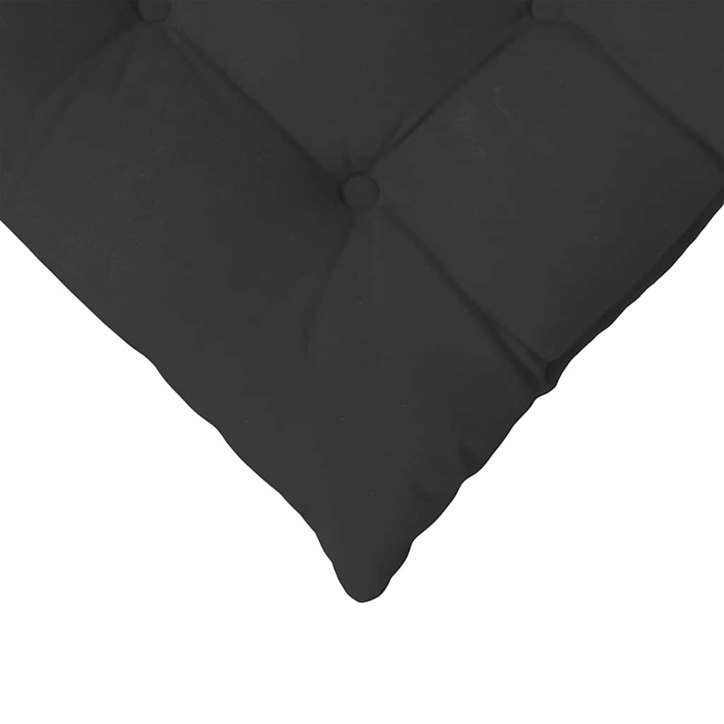 vidaXL Poduszki na siedziska 4 pcs Czarny 40 x 40 x 6 cm Mikrofibra