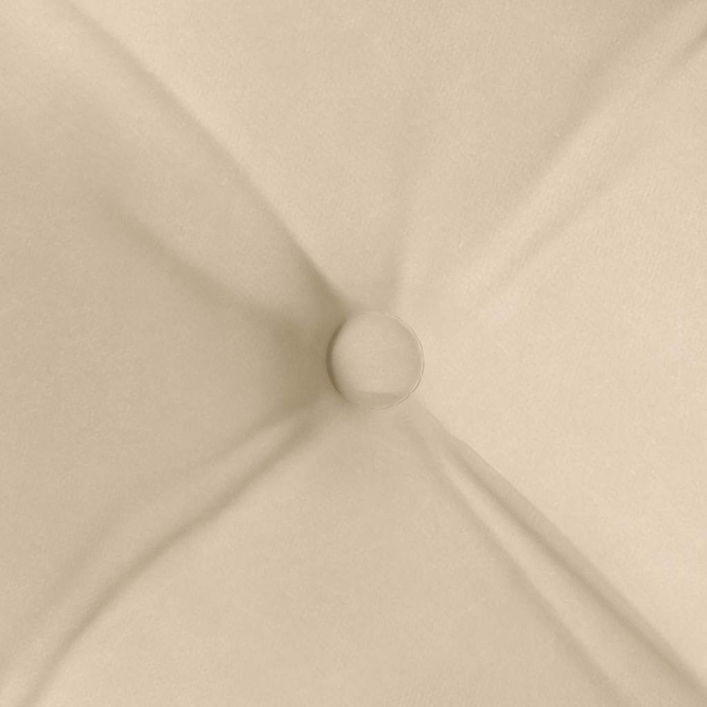 vidaXL Poduszki na siedziska 4 pcs Kremowy 40 x 40 x 6 cm Mikrofibra