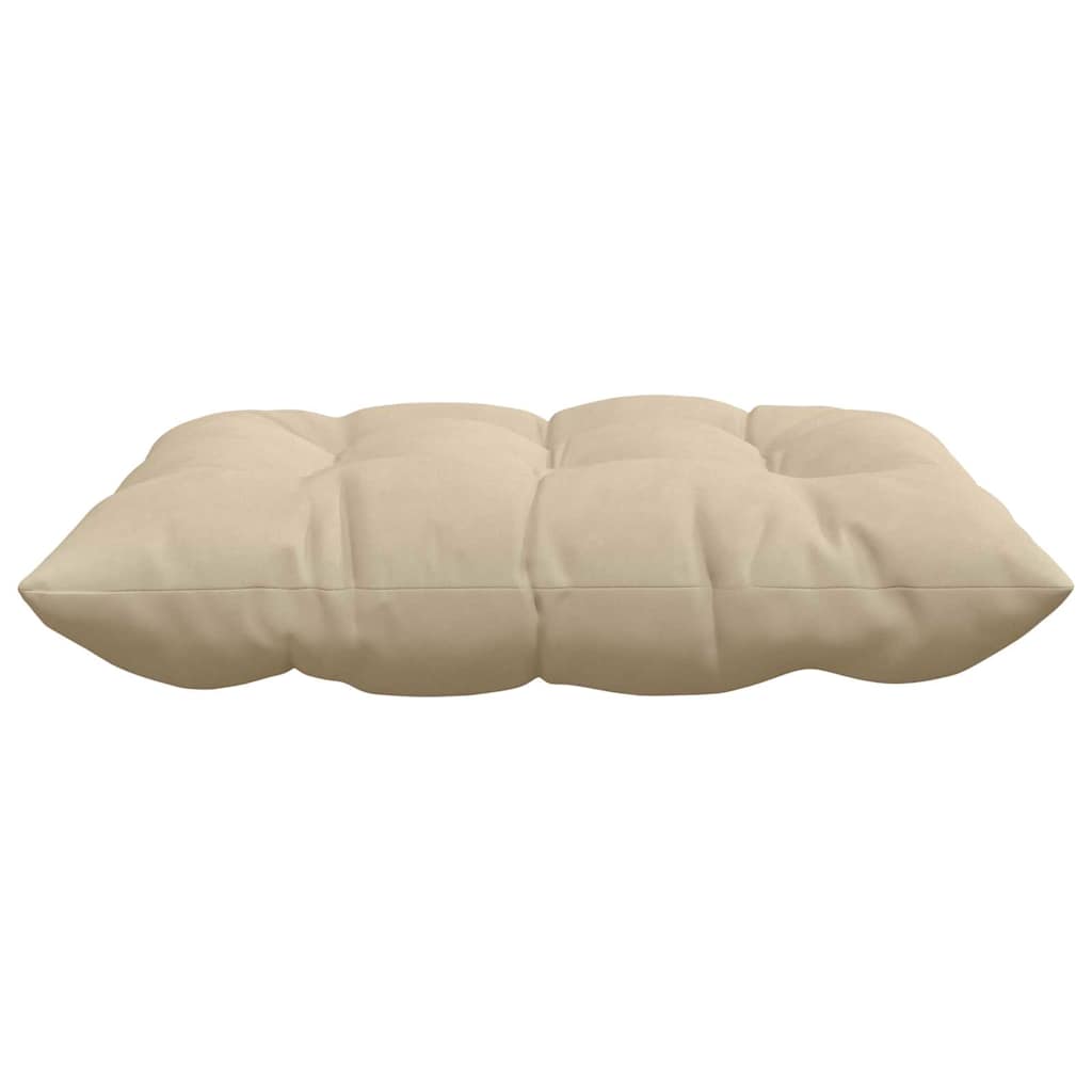 vidaXL Poduszki na siedziska 4 pcs Kremowy 40 x 40 x 6 cm Mikrofibra