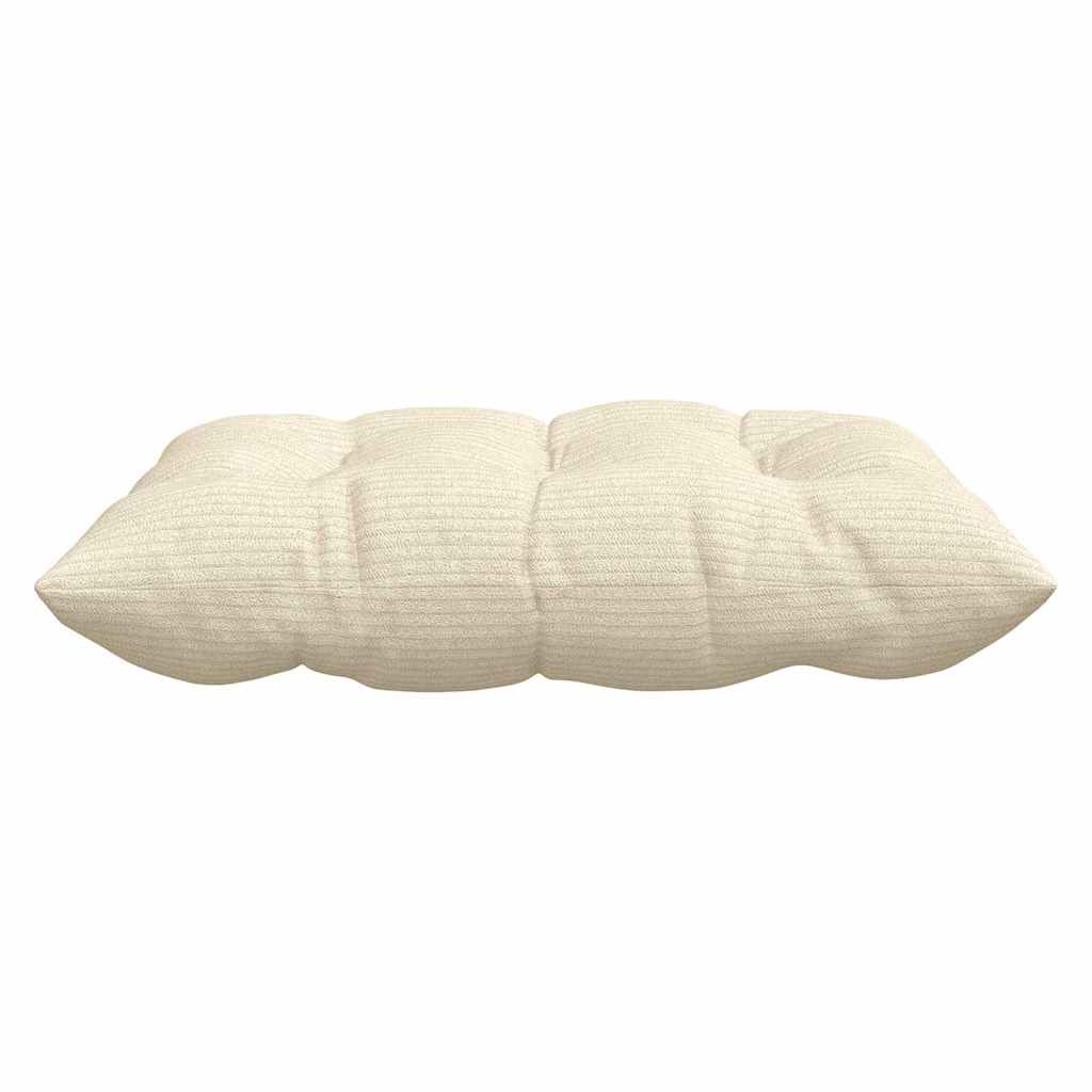 vidaXL Poduszki na siedziska 4 pcs Kremowy 40 x 40 x 6 cm