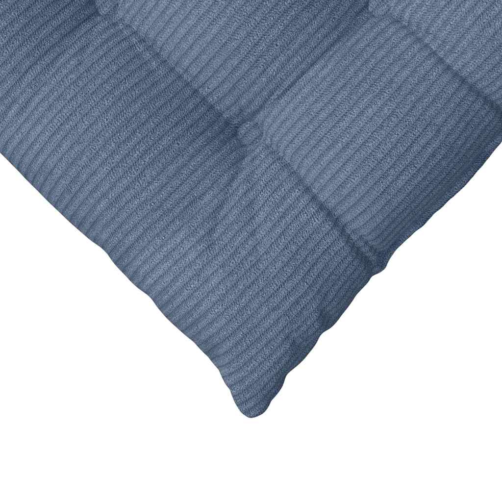 vidaXL Poduszki na siedziska 4 pcs Niebieski 40 x 40 x 6 cm