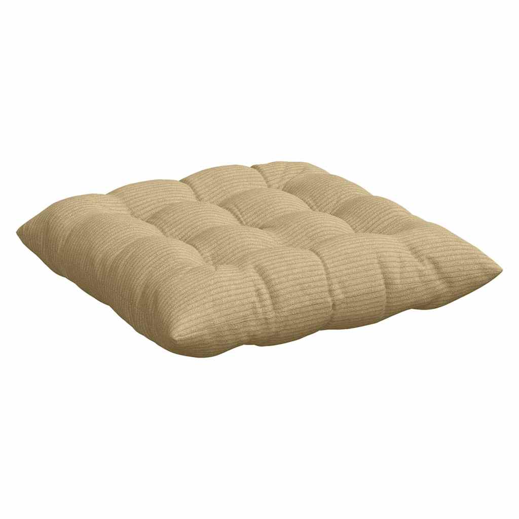 vidaXL Poduszki na siedziska 4 pcs Szary zielony 40 x 40 x 6 cm