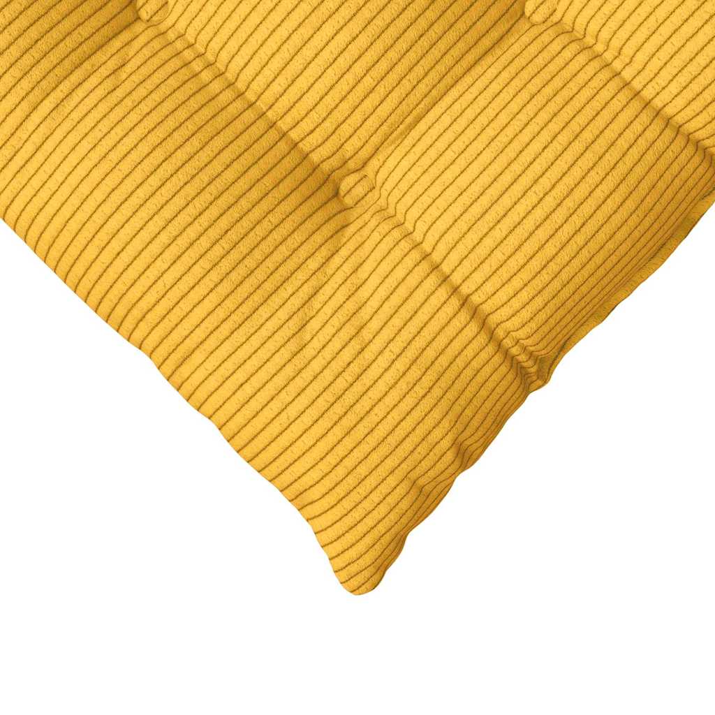 vidaXL Poduszki na siedziska 4 pcs Jasnożółty 40 x 40 x 6 cm