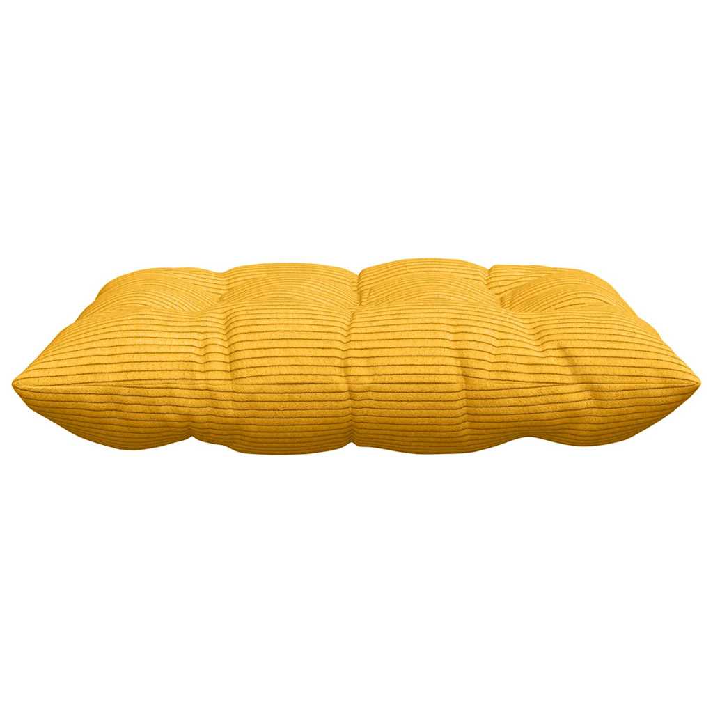 vidaXL Poduszki na siedziska 4 pcs Jasnożółty 40 x 40 x 6 cm