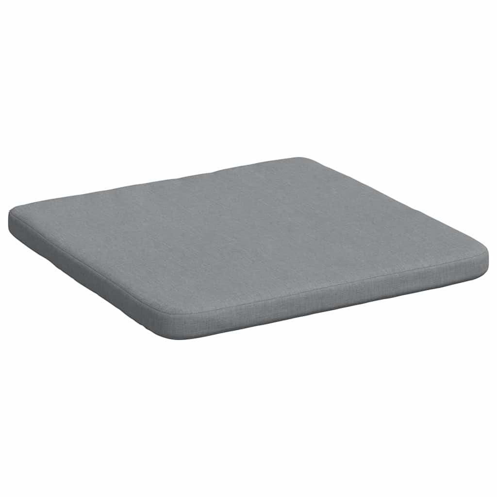 vidaXL Poduszki na siedziska 4 pcs Jasnoszary 40 x 40 x 3 cm tkanina